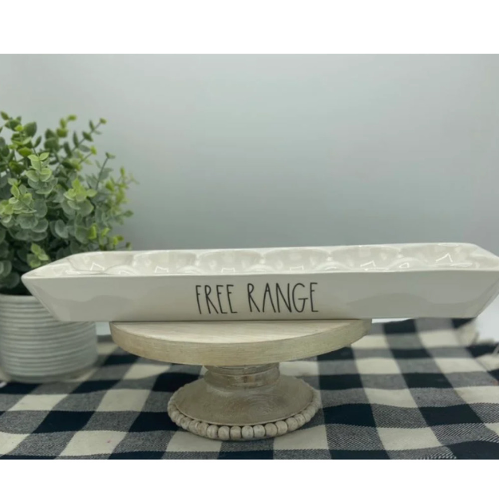 Rae Dunn Free Range Egg Holder